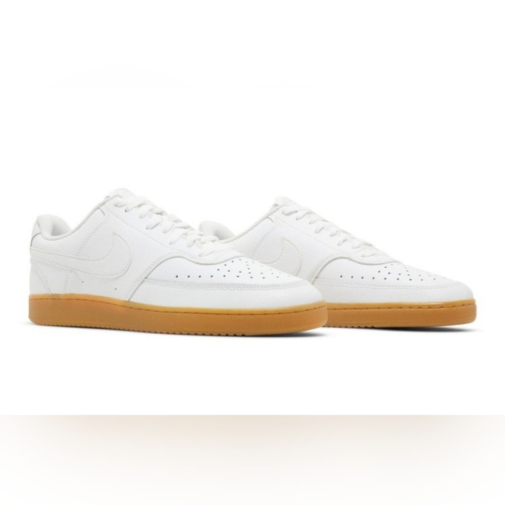 Nike Court VISION low White With GUM Soles New In Box M Size 6 Unisex W 7.5